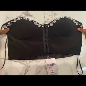Bustier black tube top